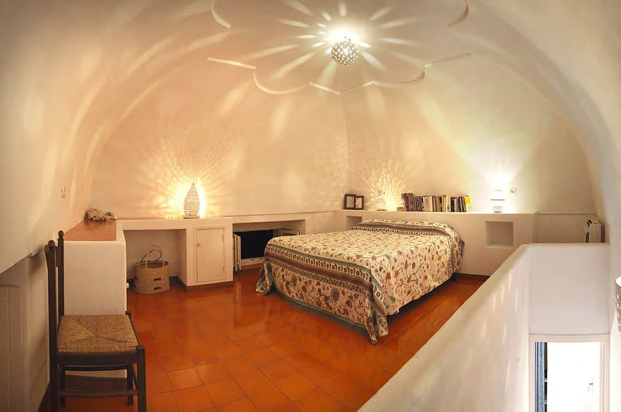 A double bedroom under the domes.